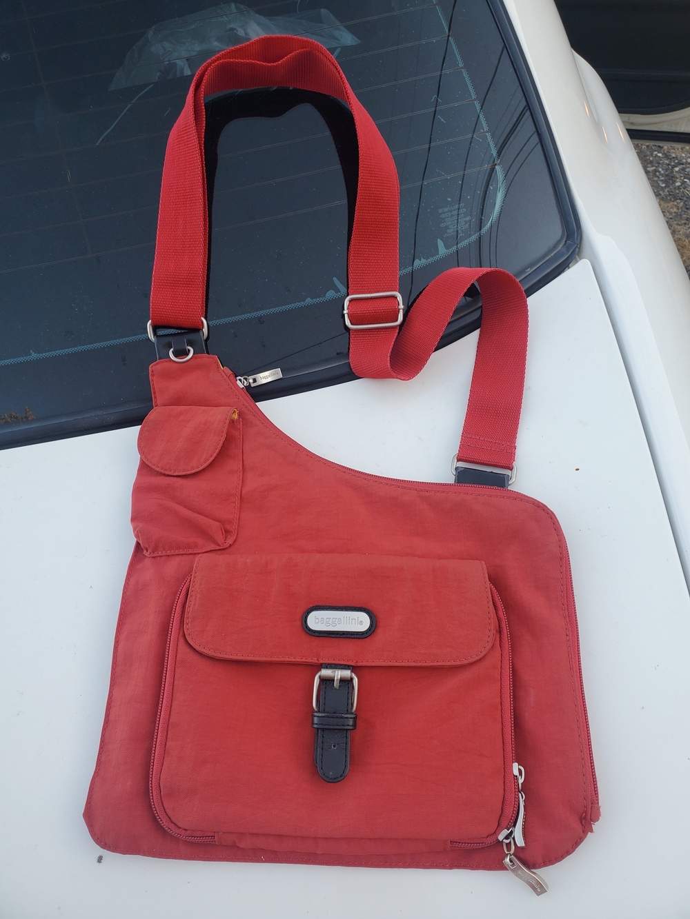 Baggallini Red Crossbody Sling Bag